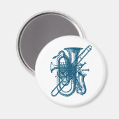 Blue Brass & Sax Magnet (Vorderseite/Rückseite)