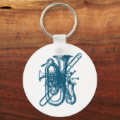 Blue Brass & Sax Schlüsselanhänger (Vorderseite)