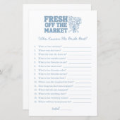 Blue Brautparty Games zum Ausruhen (Vorne/Hinten)