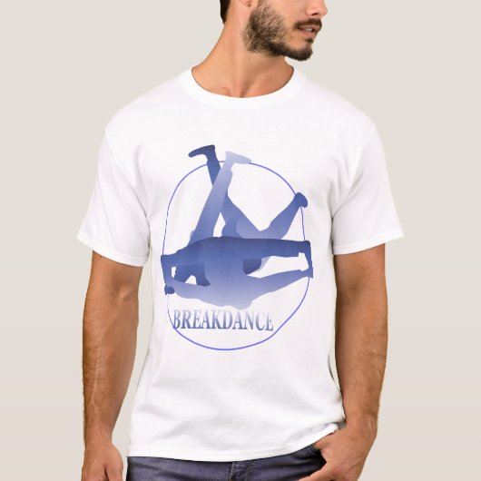 Blue Break Dance Performance Micro Fiber Singlet T-Shirt (Vorderseite)