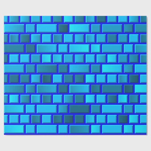 Blue Bricks Geschenkpapier (Flach)