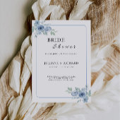 Blue Bridal Dusche Einladung
