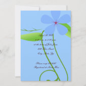 Blue Bridal Dusche Einladung (Vorderseite)