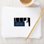 Blue Bride & Bridesmaier: Rücksendeadresse Adressaufkleber (Insitu)