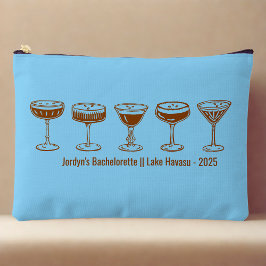Blue Bridesmaid Espresso Martini Bachelorette  Zubehörtasche