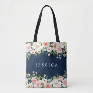 Blue Bridesmaid Gift Personalisiert Tote Bag Tasche