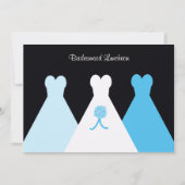 Blue Bridesmaid Luncheon oder Brunch Einladung (Vorderseite)