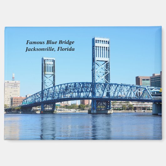 Blue Bridge Jacksonville, Florida Magnet (Vorderseite)
