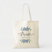 Blue Bridge Personalisiert Floral Tragetasche (Vorne)