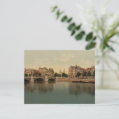 Blue Bridge und Amstel River, Amsterdam Postkarte (Stehend Vorderseite)