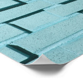 Blue Bridge Wall Leinwand oder Poster (Ecke)