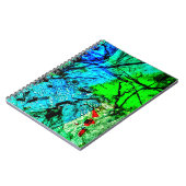 Blue bright abstract Spiral Photo Notebook,Delight Notizblock (Linke Seite)