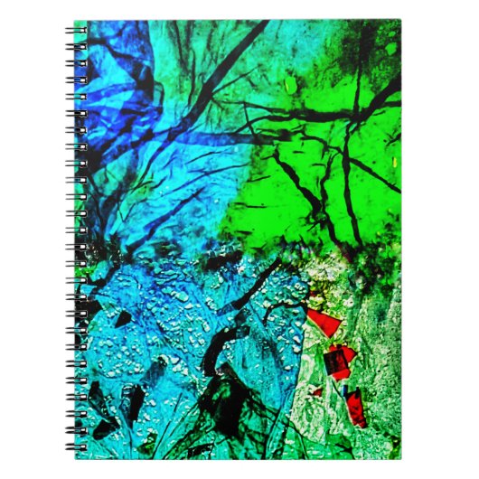 Blue bright abstract Spiral Photo Notebook,Delight Notizblock (Vorderseite)