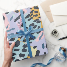 Blue Bronze Pastel Leopard Spots