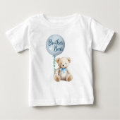 Blue Brother Bear Baby Dusche T - Shirt (Vorderseite)