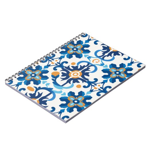 Blue & Brown Detection Notebook Notizblock (Linke Seite)