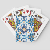 Blue & Brown Gemusterte Spielkarten (Rückseite)