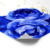 Blue Brown Hair Princess Geburtstag Willkommen Poster (Ecke)