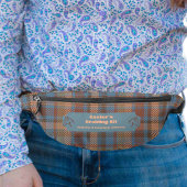 Blue Brown Kariert Horse Mane Schwanz Braiding Bauchtasche