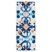 Blue & Brown Kariert Wine Geschenktasche Geschenktüte Für Weinflaschen (Rückseite)