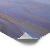 Blue Brown Modern Contemporary Abstrakt Art Poster (Ecke)