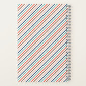 Blue Brown Red Adventure erwartet Spiral-Notebook Notizblock (Rückseite)