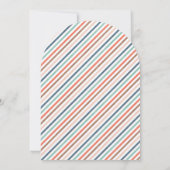 Blue Brown Red Luggage Farewell Party Einladung (Rückseite)