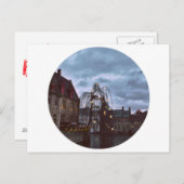 Blue Brugge Postkarte (Vorne/Hinten)