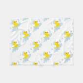 Blue Bubble Baby Dusche Fleecedecke (Vorderseite (Horizontal))