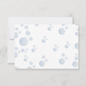 Blue Bubble Bath Animal Baby Shower Dankeskarte (Rückseite)