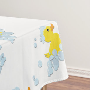 Blue Bubble Bath Baby Tischdecke
