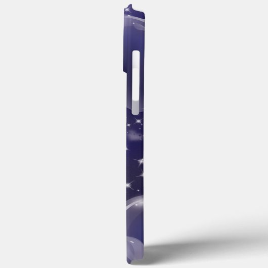 Blue Bubble Hearts Niedlich Girly 90er Jahre Style Case-Mate iPhone Hülle (Rückseite / Links)