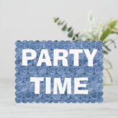 Blue Bubble Packung Geburtstagsfeier Einladung (Stehend Vorderseite)