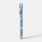 Blue Bubble Texture iPhone 15 Pro Case – Aesthetic Hülle (Linke Seite)