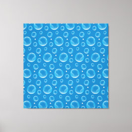 Blue Bubbles Canvas Print Leinwanddruck