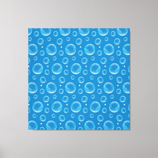 Blue Bubbles Canvas Print Leinwanddruck (Vorderseite)