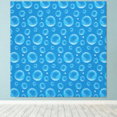 Blue Bubbles Canvas Print Leinwanddruck (Insitu (Holzboden))