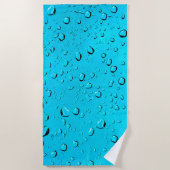 Blue Bubbles Design für Strandhandtuch (Vorderseite)