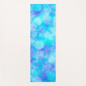 Blue Bubbles Fluid Art Yoga Mat Yogamatte (Vorderseite)