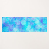 Blue Bubbles Fluid Art Yoga Mat Yogamatte (Vorderseite (Horizontal))