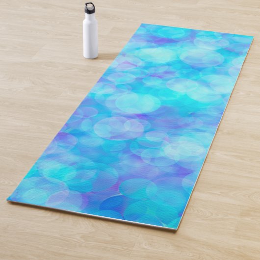 Blue Bubbles Fluid Art Yoga Mat Yogamatte (Beispiel)