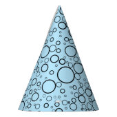 Blue Bubbles Party Hat Partyhütchen (Links)