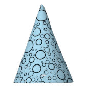 Blue Bubbles Party Hat Partyhütchen (Rechts)