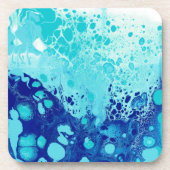 Blue Bubbles Set von sechs Untersetzer (Vorderseite)