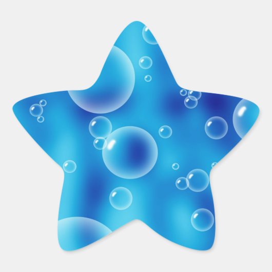 Blue Bubbles Sticker (Vorderseite)