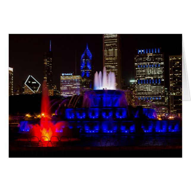 Blue Buckingham Fountain (Vorderseite (Horizontal))