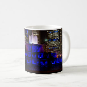 Blue Buckingham Fountain Kaffee Tasse