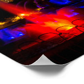 Blue Buckingham Fountain Poster (Ecke)