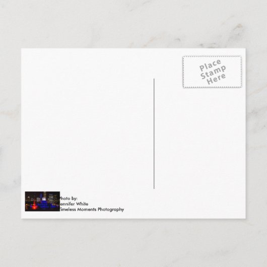 Blue Buckingham Fountain Postkarte (Rückseite)