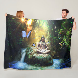 BLUE BUDDAH FLEECEDECKE
